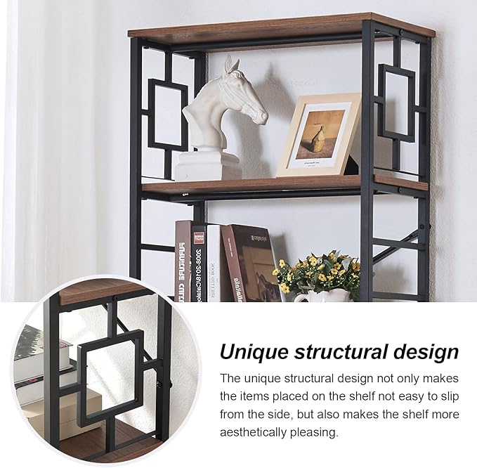 HOMISSUE Bookcase, 6-Tier Tall Bookshelf Metal Bookcase and Bookshelves - Image 6