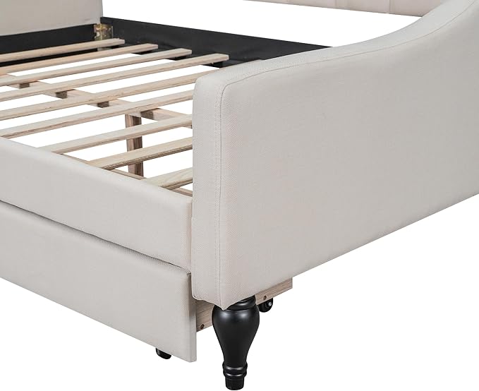 Full Size Upholstered Tufted Daybed - Image 6