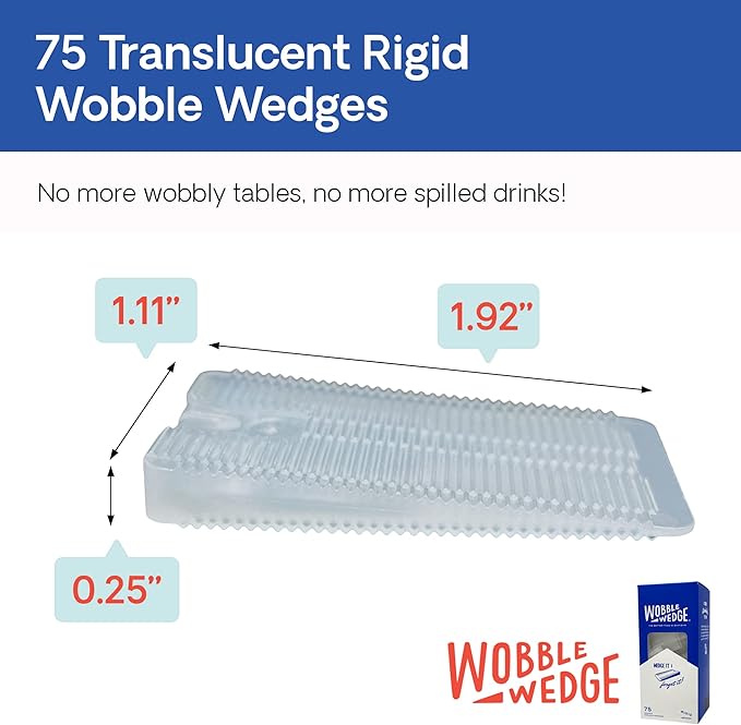 The Original Wobble Wedge Rigid Plastic Shims-MADE IN USA - Image 2