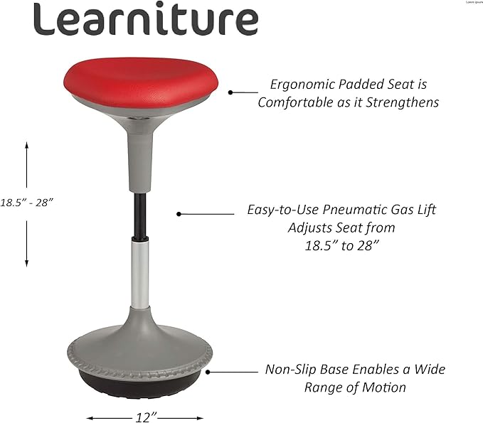 Learniture Adjustable Height Active Learning Stool - Image 3