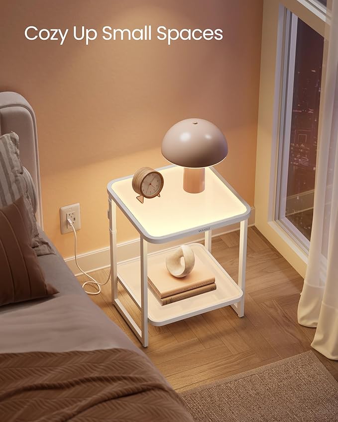 VASAGLE End Table, 2-Tier Side Table - Image 5