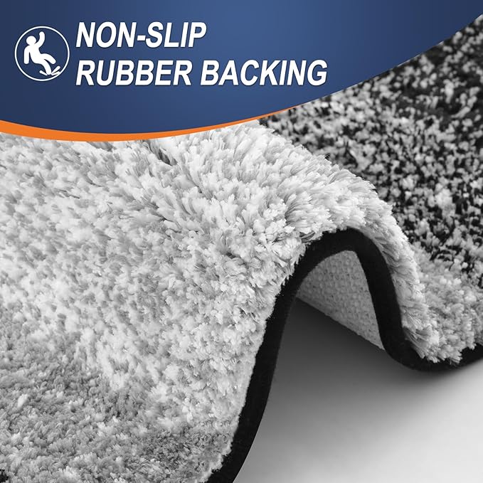 OLANLY Bathroom Rugs Mat 70x46, Extra Soft Absorbent Microfiber Bath Rugs - Image 4
