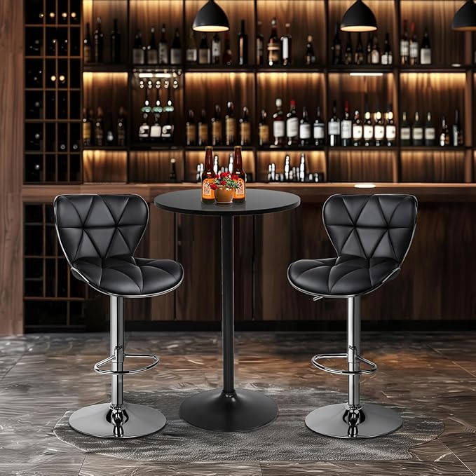 FDW Modern Bar Table 2 Set 40" Height Kitchen Dining Table Round Pub Table - Image 7