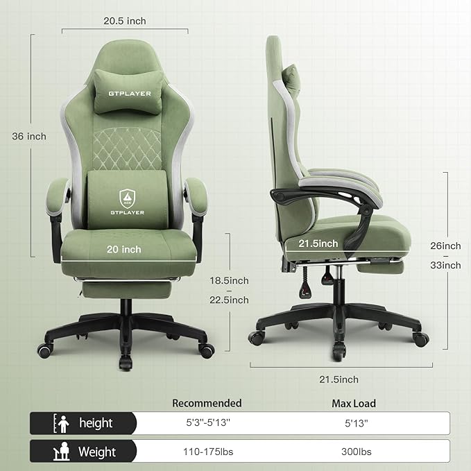 GTPLAYER Gaming Chair, Computer Office Chair - Image 2