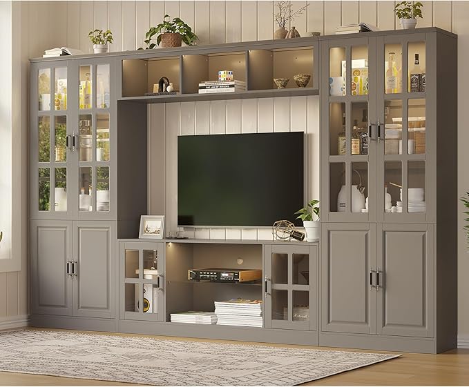 4-Piece Wall Unit TV Stand by MEISSALIVVE