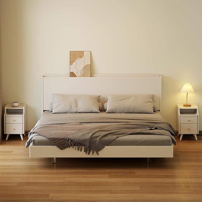 Wood Nightstand, Bedside Table for Bedroom - Image 8