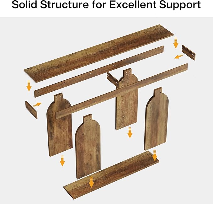 Tribesigns 70.9-Inch Extra Long Sofa Table, Farmhouse Console Tables - Image 6