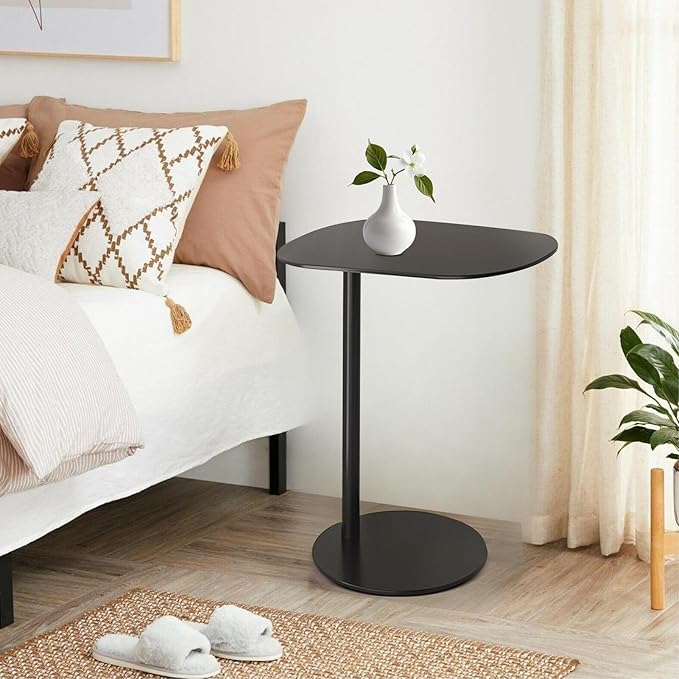Modern Metal Side Tables Shaped End Table - Image 2
