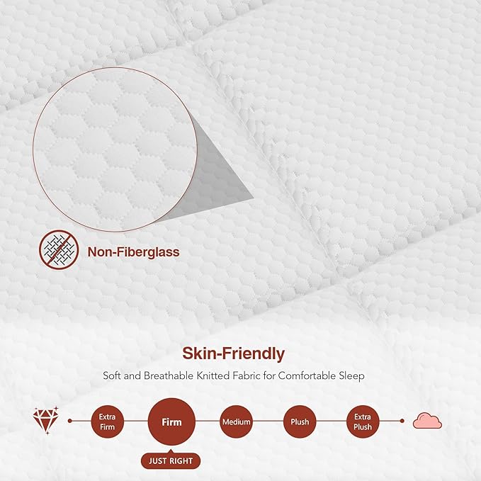 Queen Mattress 12 Inch, Hybrid Mattress Queen Size in a Box, Pressure Relief - Image 4