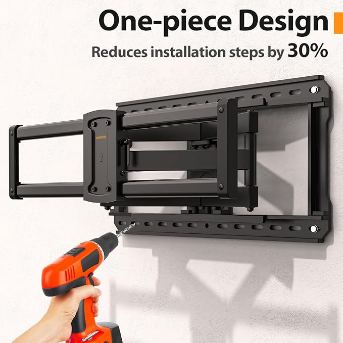 Full Motion 75 85 86 90'' TV Wall Mount Bracket, Loads 150 lbs Heavy Duty TV - Image 8