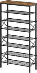 8 Tier Shoe Rack, Shoe Storage Organizer, Large Capacity Shoe Shelf Holds 32 by Yatiney