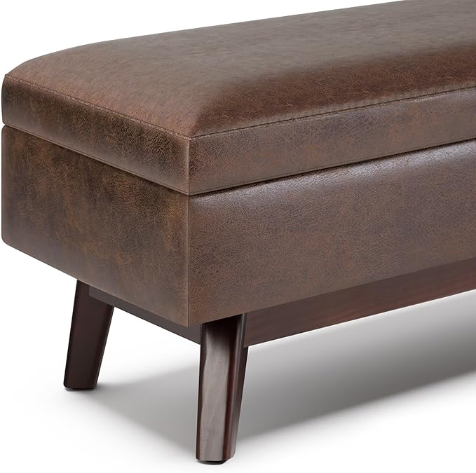 SIMPLIHOME Owen 48 inch Wide Mid Century Modern Rectangle Rectangular Storage - Image 8
