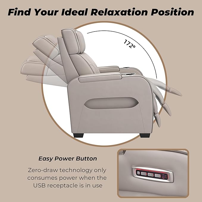 Signature Design by Ashley Boyington Contemporary Leather Match Power Reclining - Image 10