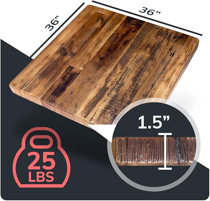 Reclaimed Wood Table Top - Image 2