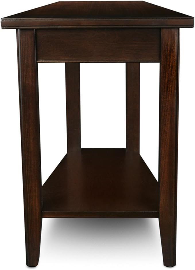 Laurent Solid Wood Recliner Wedge End Side Table - Image 6