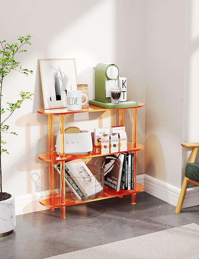 Clear Bookshelf, Acrylic Bookcase - Image 5