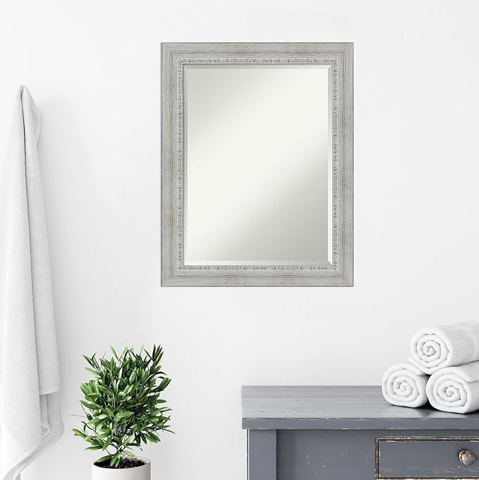 Amanti Art White Bathroom Mirror - Image 6