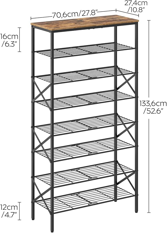 8 Tier Shoe Rack, Shoe Storage Organizer, Large Capacity Shoe Shelf Holds 32 - Image 7