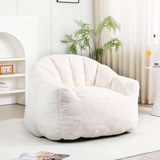 Furniliving Bean Bag Chair, Giant Bean Bag Chair Stuffed Floor Sofa by FurnilivingFurnitureforHome