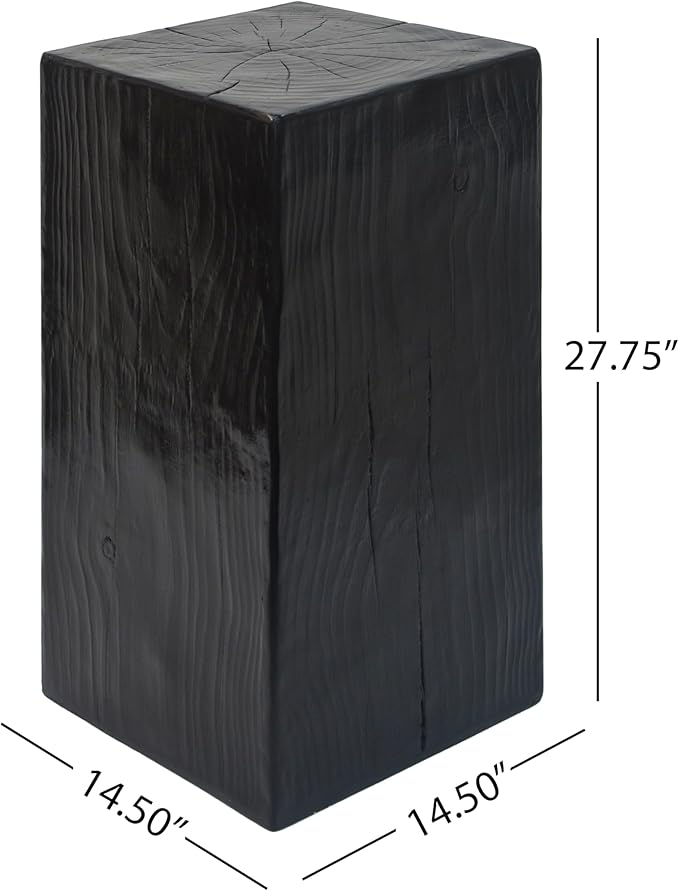 Christopher Knight Home Bard 27.75" Square Living Room Side Table, Wood-Like - Image 2