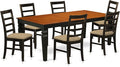 East West Furniture LGPF7-BCH-C 7 Piece Kitchen Table & Chairs Set Consist of a by EastWestFurniture