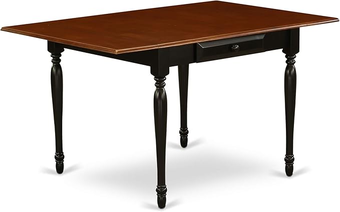 East West Furniture MZKE5-BCH-W 5 Piece Modern Dining Table Set Includes a - Image 4