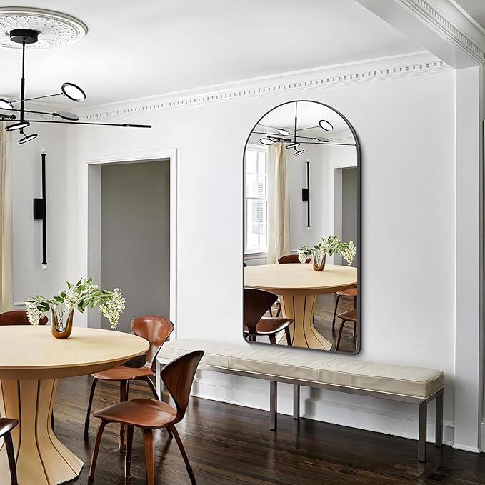 Arched Bathroom Mirror, Wall Mounted Mirror, Living Room, Vertically Hanging - Image 6