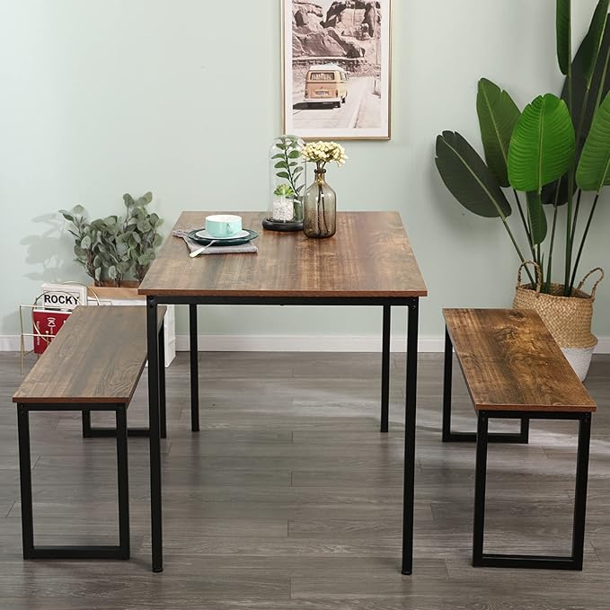 soges 3 PCS Dining Table Set for 4 - Image 3