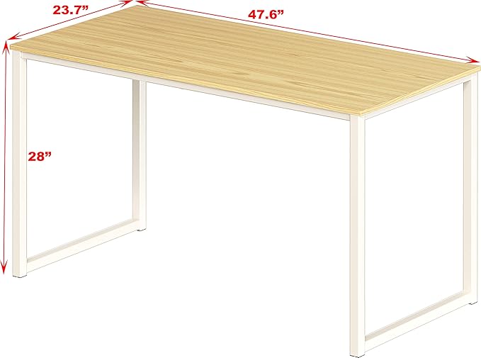 SHW Mission 48-Inch Home Office Computer Desk - Image 3