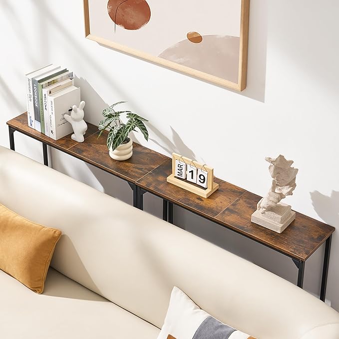 Console Table, Narrow Entryway Table, Thin Sofa Table, Behind Couch Table - Image 4