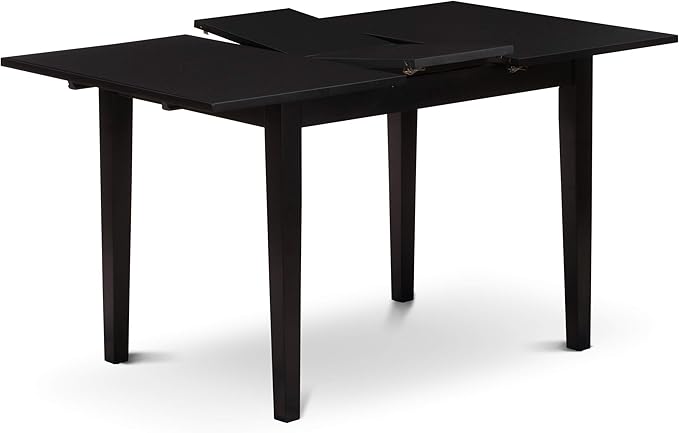 East West Furniture NOBR5-BLK-17 5 Piece Kitchen Set - Image 6