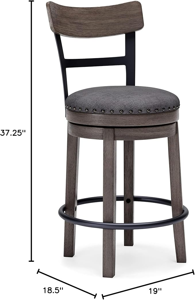 Signature Design by Ashley Caitbrook 24" Farmhouse Counter Height Upholstered - Image 14