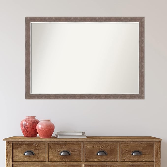 Amanti Art Brown Bathroom Mirror - Image 6
