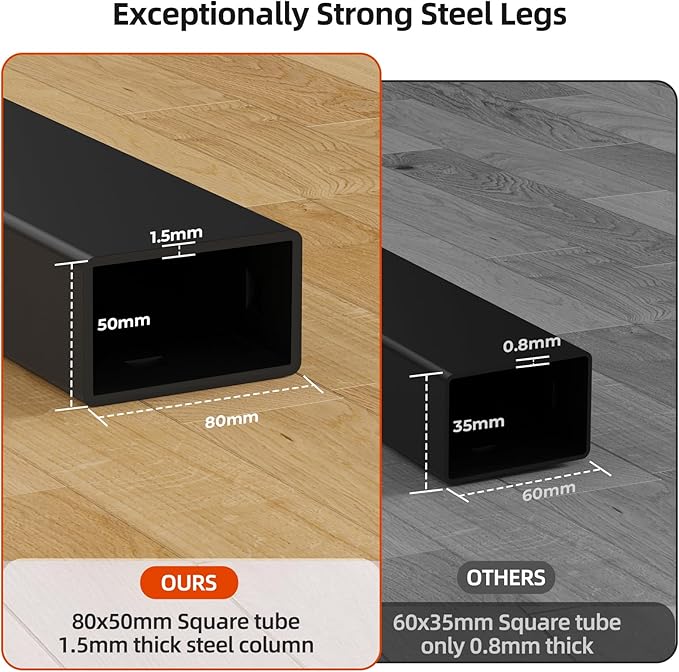 Glass Standing Desk，35inch Whole Piece Rolling Sit Stand Table - Image 7