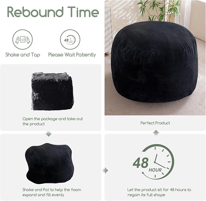 HIGOGOGO Giant Bean Bag Chair Bed - Image 7