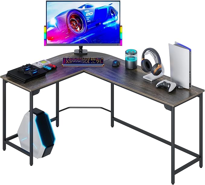 Teraves Modern L Shaped Gaming Desk 66'' Corner Computer Desk by Teraves