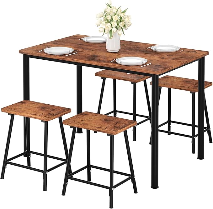 VECELO Kitchen Table and Chairs - Image 8