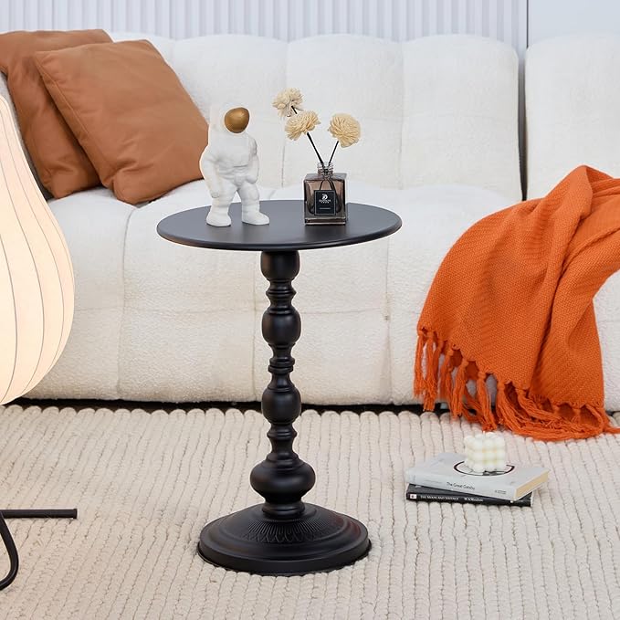 Chic Vintage Round Side Table - Image 8