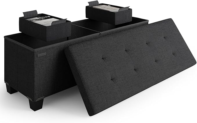 STORAGEBUD Storage Ottoman Bench by STORAGEBUD