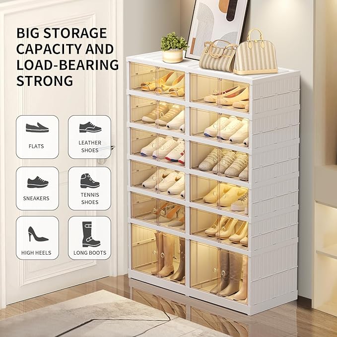 6 Tier Foldable Shoe Rack Organizer - Image 5
