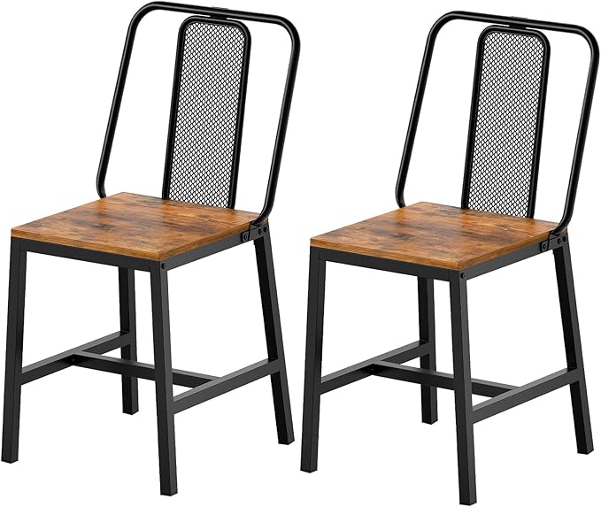 Dining Chairs Set of 2, Wooden Kitchen Chairs, Farmhouse Dining Chairs by Yatiney