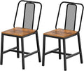 Dining Chairs Set of 2, Wooden Kitchen Chairs, Farmhouse Dining Chairs by Yatiney