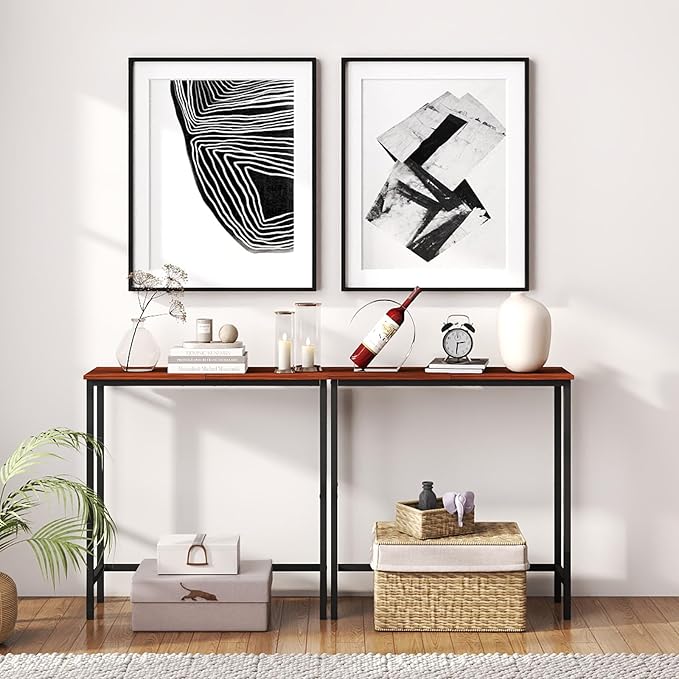 HollyHOME Narrow Console Table, 29.5" Slim Entryway Table, Sofa Stand, Hallway - Image 5