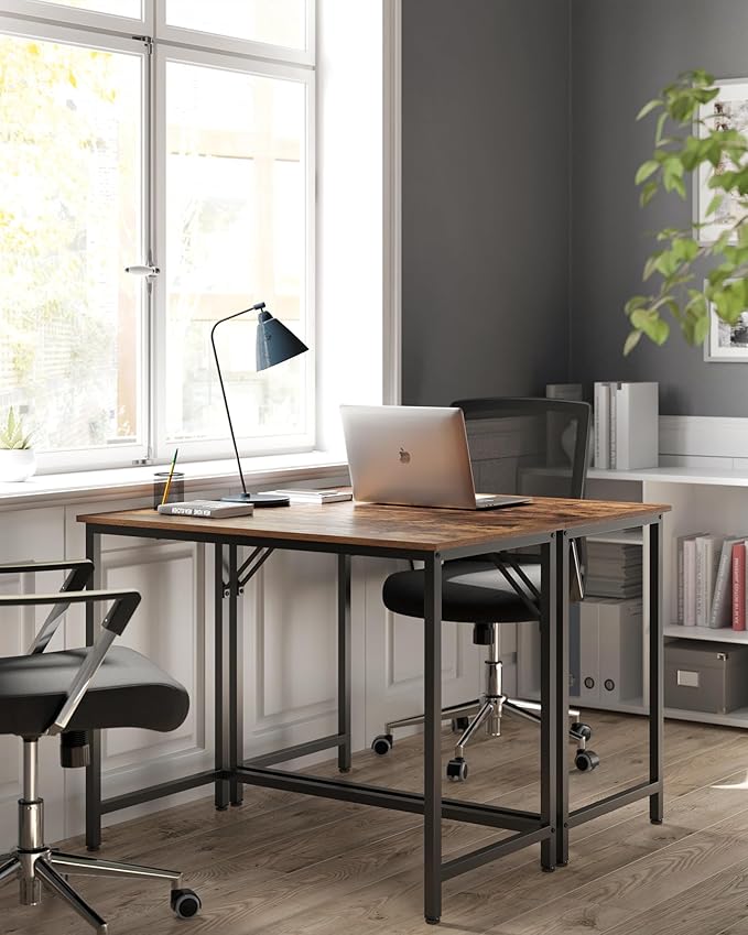 VASAGLE Computer Desk, Gaming Desk, Home Office Desk, - Image 2