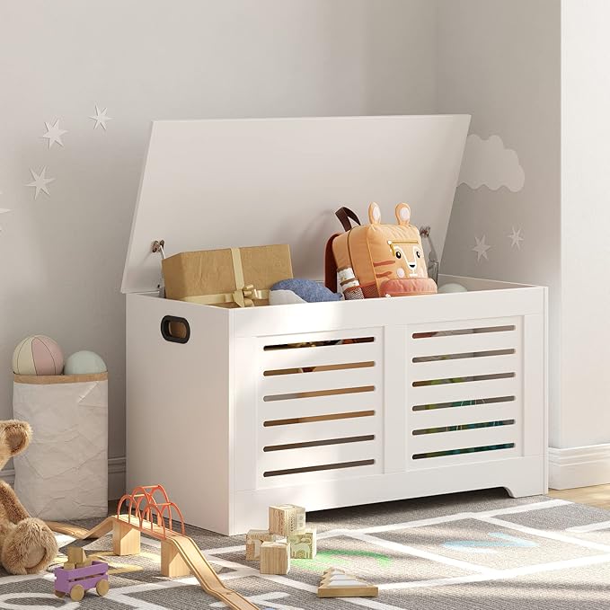 DINZI LVJ Storage Chest, 39.4”Wooden Toy Box - Image 4
