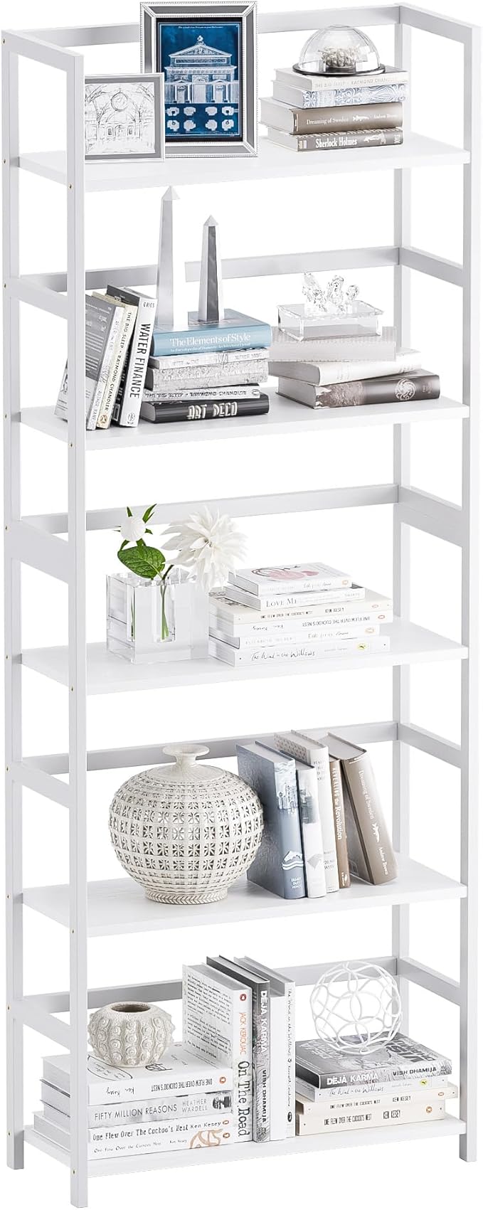 5-Tier Bookshelf, Industrial Bookcase by VOVALACraftingDreamHomes
