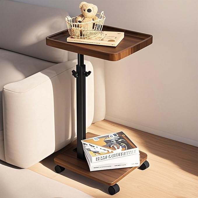 Adjustable Height Couch Tables That Slide Under Sofa, 360° Swivel Modern Tv by Eansstofars