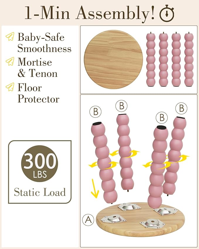 Masupu Solid Wooden Step Stool for Adults Kids, 11 inch Small Foot Stool - Image 8