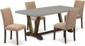 East West Furniture V797AB747-5 5 Piece Modern Dining Table Set Includes a by EastWestFurniture
