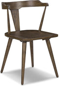Poly & BARK Mid Century Modern Enzo Tundra Brown Dining Chair 2.0 – Solid Oak by POLYBARK
